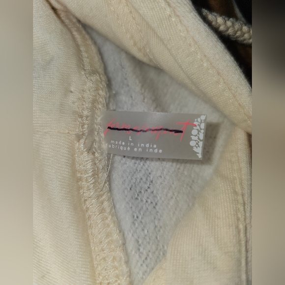 Free People Movement Sprint To The Finish Printed Hoodie Tiger Print Sz L - Picture 8 of 10